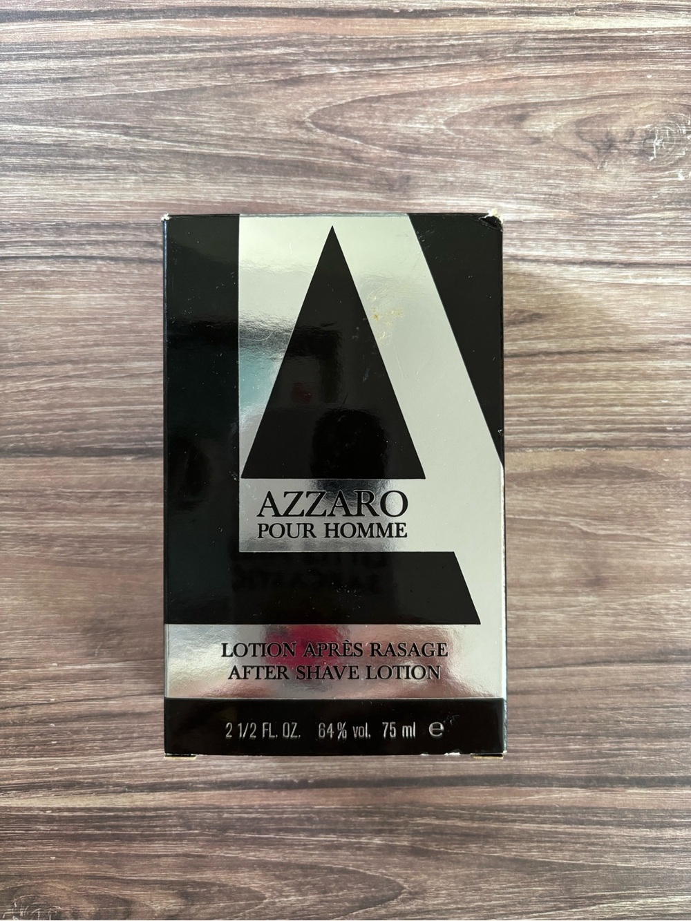 Azzaro Pour Homme After Shave Lotion - Silver & Black